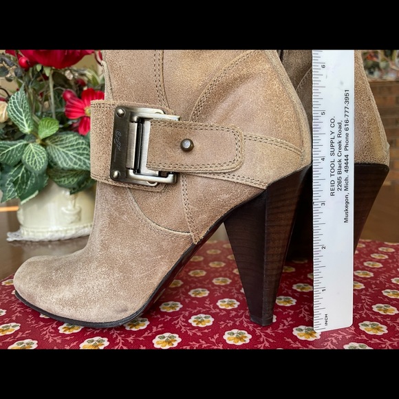 Donald J. Pliner “Bodil” Distressed Italian Leather Mid-Calf Boot, US Size 7M - Picture 13 of 15